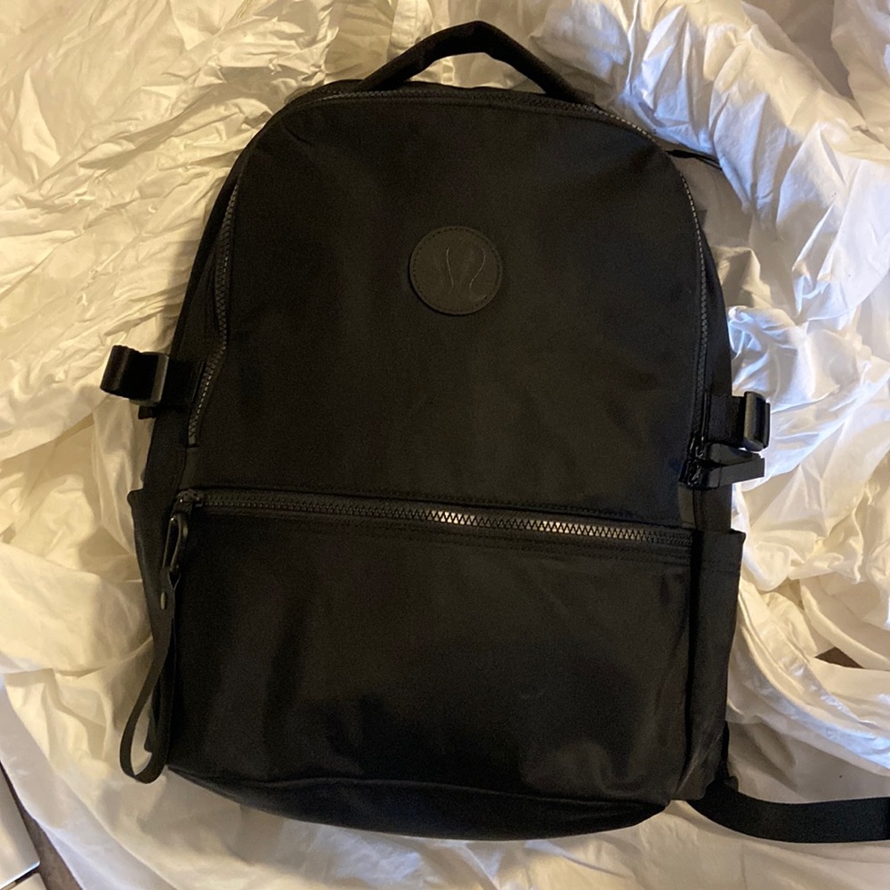 Lululemon New Crew Backpack 22L - Black Nylon Laptop Backpack Unisex